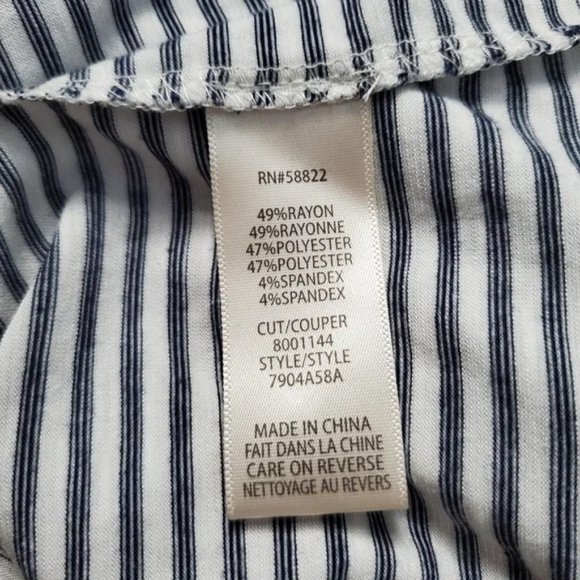 Striped Maxi Dress with Ruffled Bodice - Picture 9 of 9